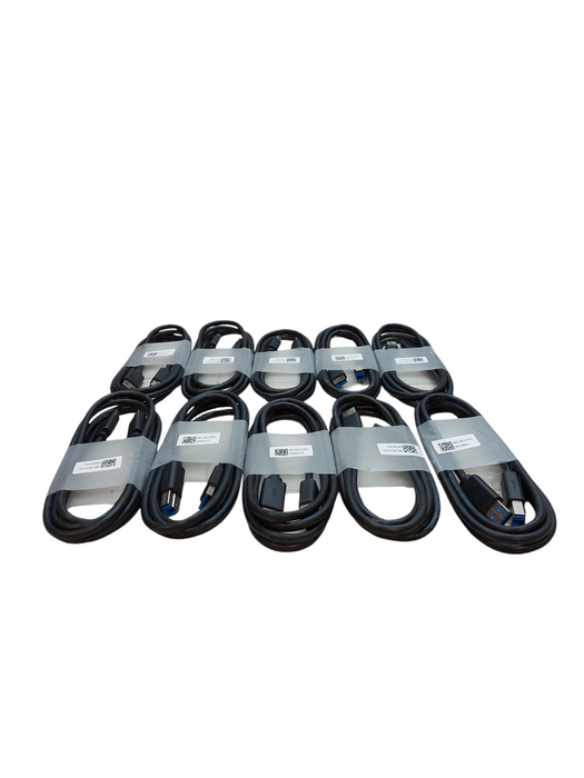 LOT OF 10X Dell USB 3.0 Type A to B Male Cable - 6 feet (5KL2E22501) Q
