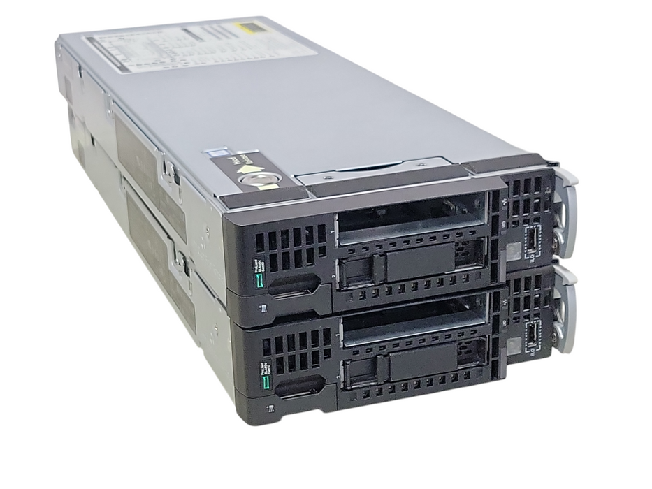 Lot of 2x HP ProLiant BL460c Gen10 - 2x Xeon Platinum 8153 CPUs, NO RAM/HDD _