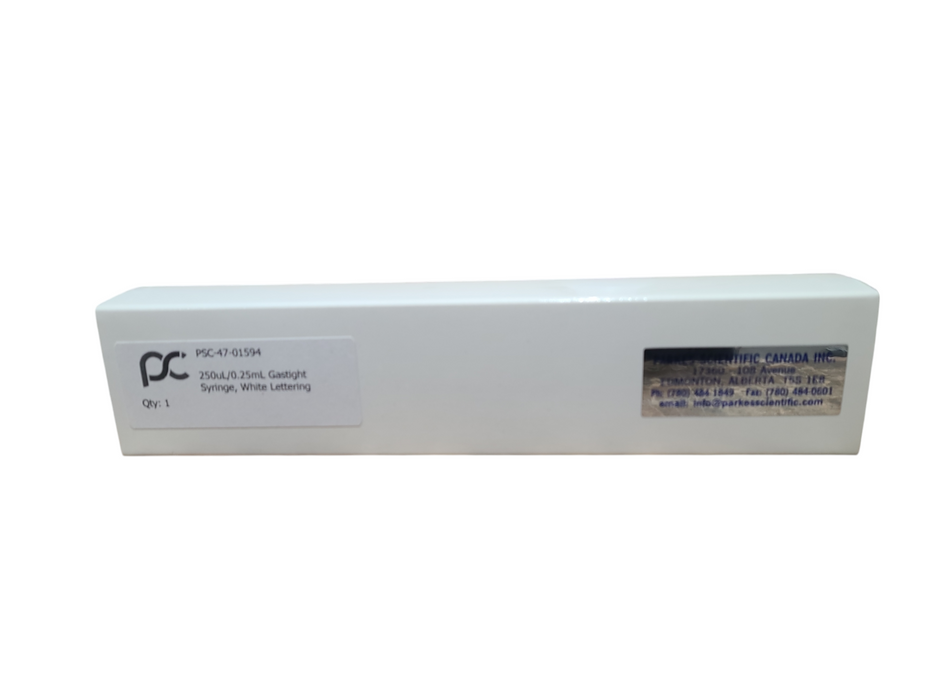 Aquamax KF Gas Tight Syringe, 250µL, White Lettering | PSC-47-01594