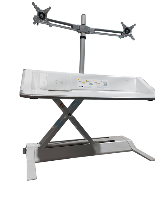 Fellows Ergonomic Dual Mount Monitor Stand Desk Docking Station =
