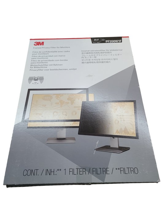 3M Framed Privacy Filter for 20" Monitors Q
