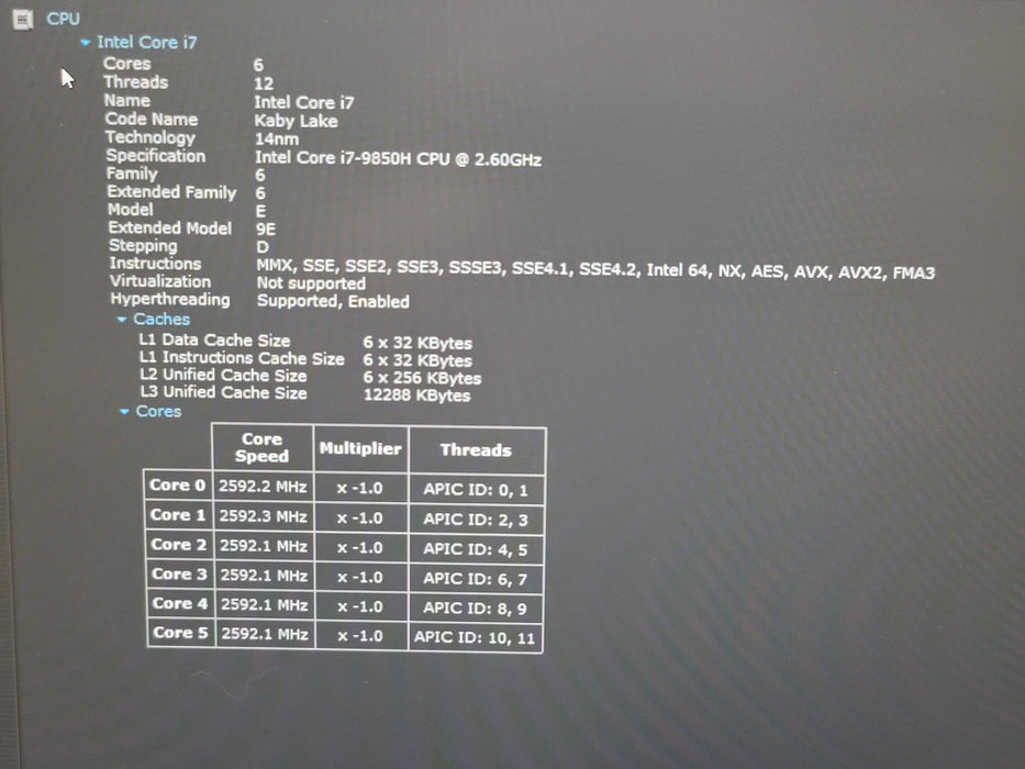 Lenovo ThinkPad P53 i7-9850H 32GB DDR4 Quadro T2000 256GB M.2 SSD  β Lap200