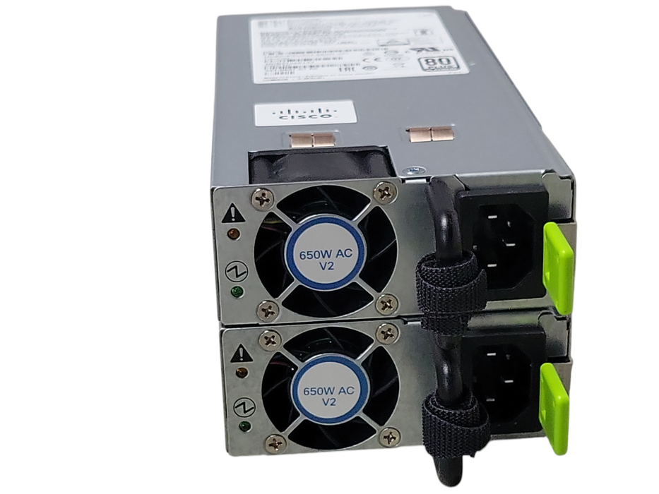 Lot of 2x Cisco UCSC-PSU2V2-650W 650Watt Server AC Power Supplies _