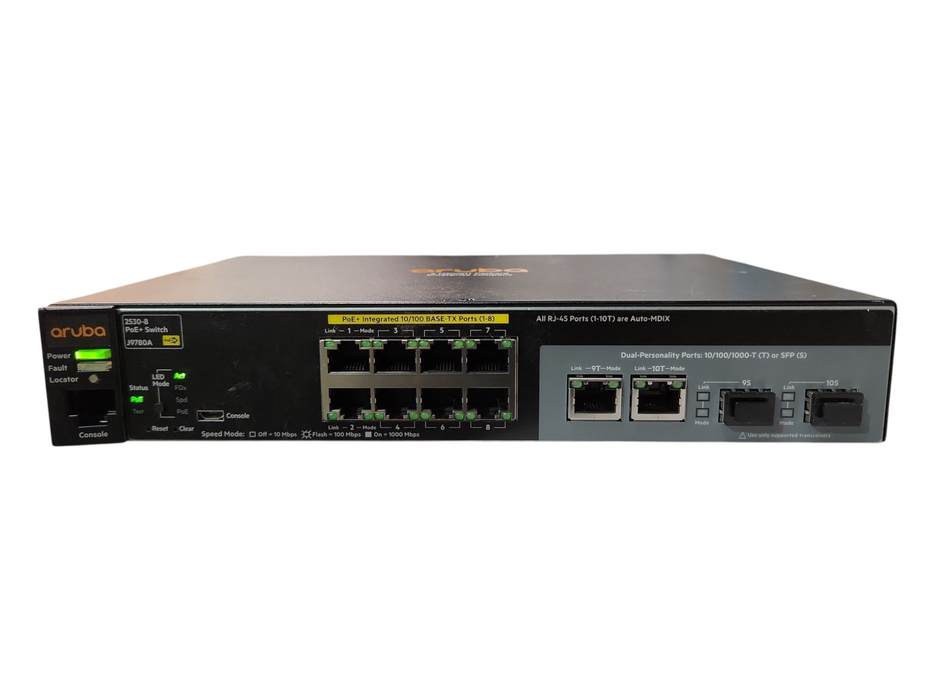 Aruba HPE J9780A 2530-8 POE+ 8 Ports Ethernet Switch