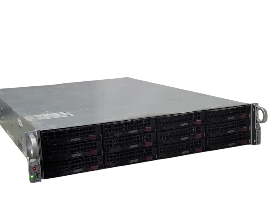 Supermicro 826JBOD CSE-826BE1C-R741JBOD with 12x 3.5" HDD Caddies, 2x PSU _
