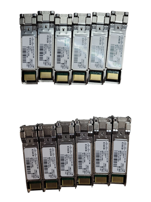 Lot of 12x - Cisco DS-SFP-FC16G-SW 16Gbps Fibre Channel SFP+ Module %