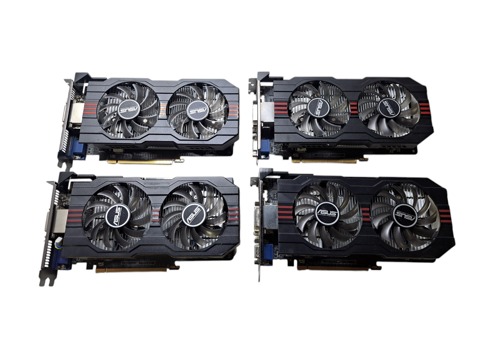 Lot of 4x ASUS GTX 650TI 1GB GDDR5 Graphics Cards | HDMI VGA DVI