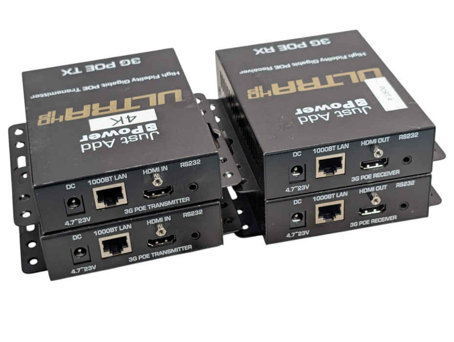 Lot of 2x Pairs Just Add Power G3 POE UltraHDIP Rx & Tx HDMI over Network -