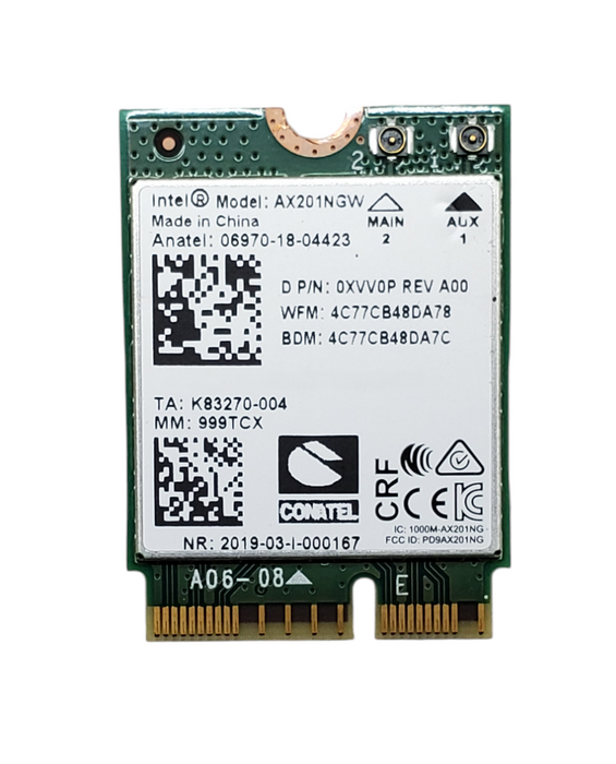 Intel AX201NGW 06970-18-04423 Wireless Network Card