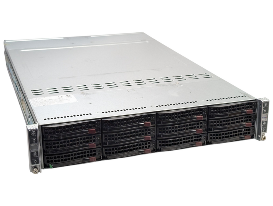 Supermicro CSE-827 4 Node Server 4x X10DRT-H 8x E5-2680 v3 CPUs 128GB RAM Q-