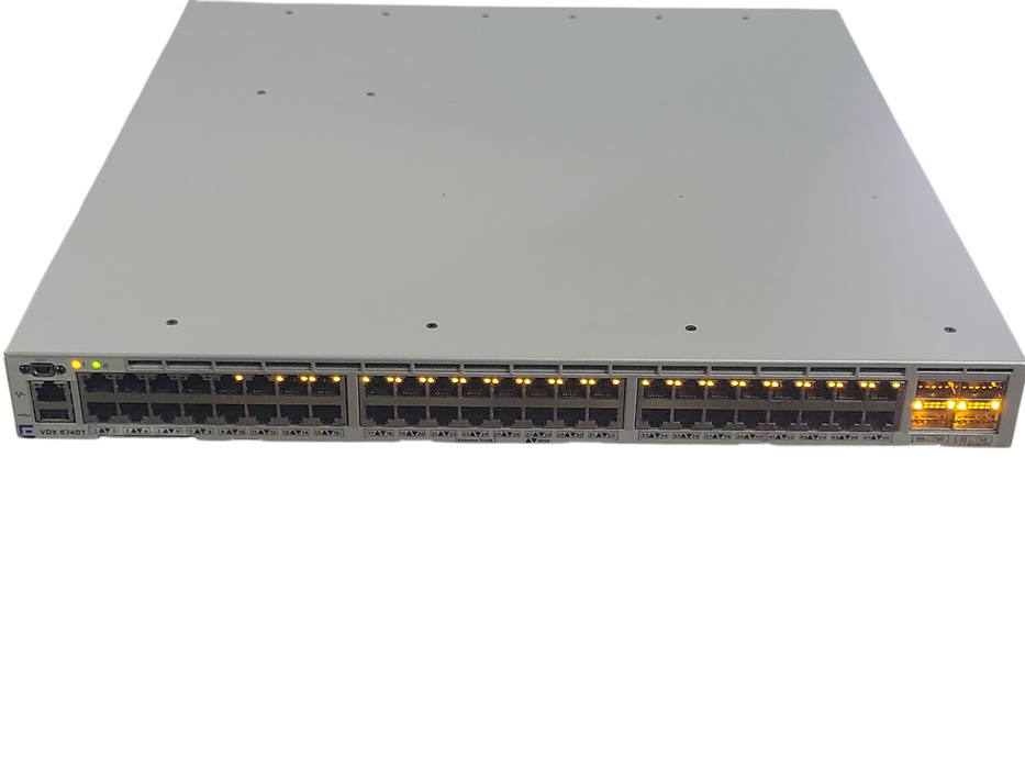 Extreme Networks BR-VDX6740T-24-R 48-Port Managed Switch 2x PSU, READ _