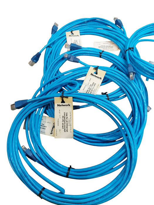 LOT 8X - 15FT CAT 5E Ethernet LAN Cable