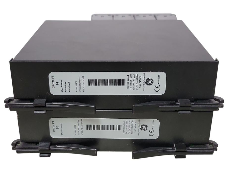 Lot of 2x GE Multilin (1x6C and 1x 6T) Digital I/O modules, READ _