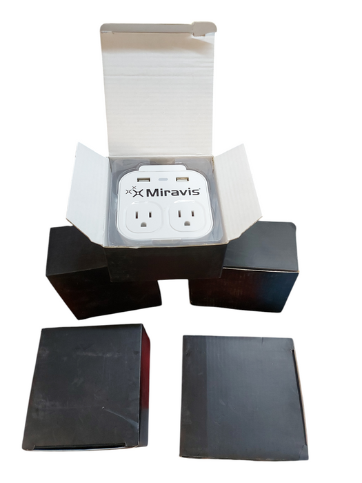 Lot 5x Miravis Console Wall Charger + Phone Holder 5V 2 AC Adapter w/ 2 USB Q