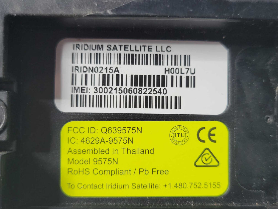 Iridium Extreme 9575N Satellite Black Handheld Wireless Phone, read  _