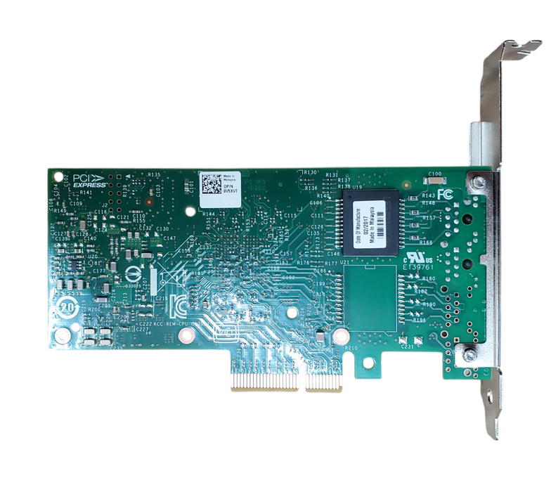 Dell Intel 0V5XVT I350-T2 Dual Port PCI-E x4 2-port gigabit Network Card %
