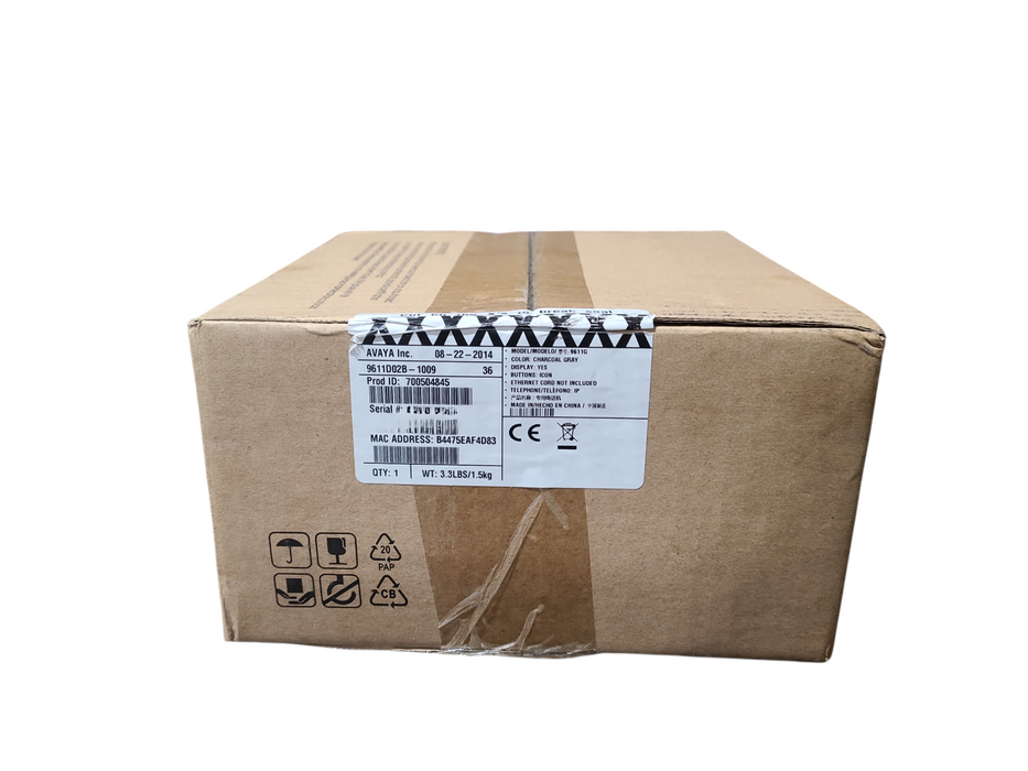 AVAYA 9611G Charcoal Gray Desktop Phone Model# 9611D02B-1009 *SEALED*