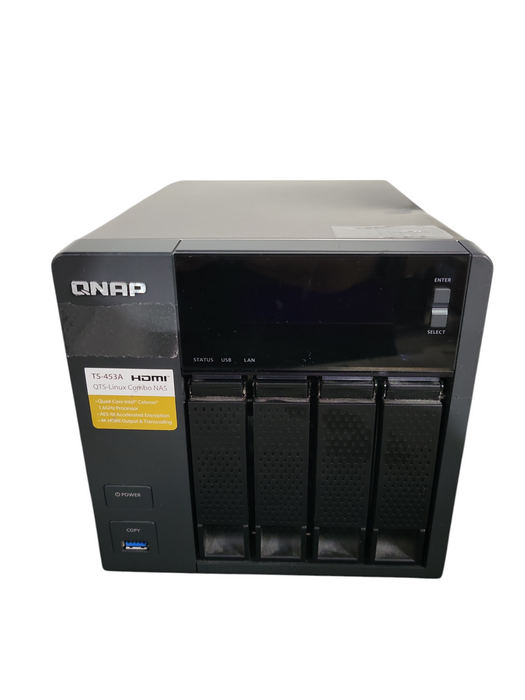 QNAP TS-453A 4-Bay NAS – Intel Celeron, 4GB RAM, 4x 4TB HDD's READ !