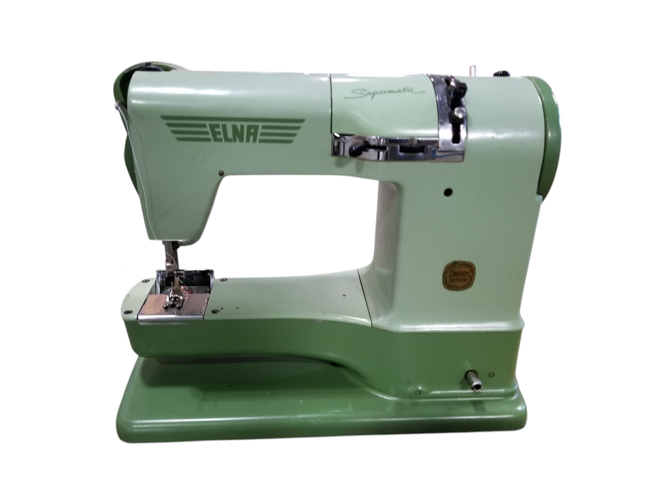 Vintage ELNA Supermatic 722010 Sewing Machine w/Case *READ*