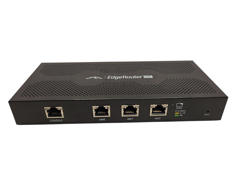 Ubiquiti Networks EdgeRouter Lite ERLite-3 3 Port Router No AC $