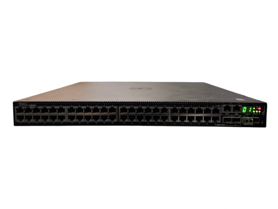 Dell N3048P, 48-Port Gigabit PoE+, 2x 10G SFP+ Managed Switch, 2x 1100W