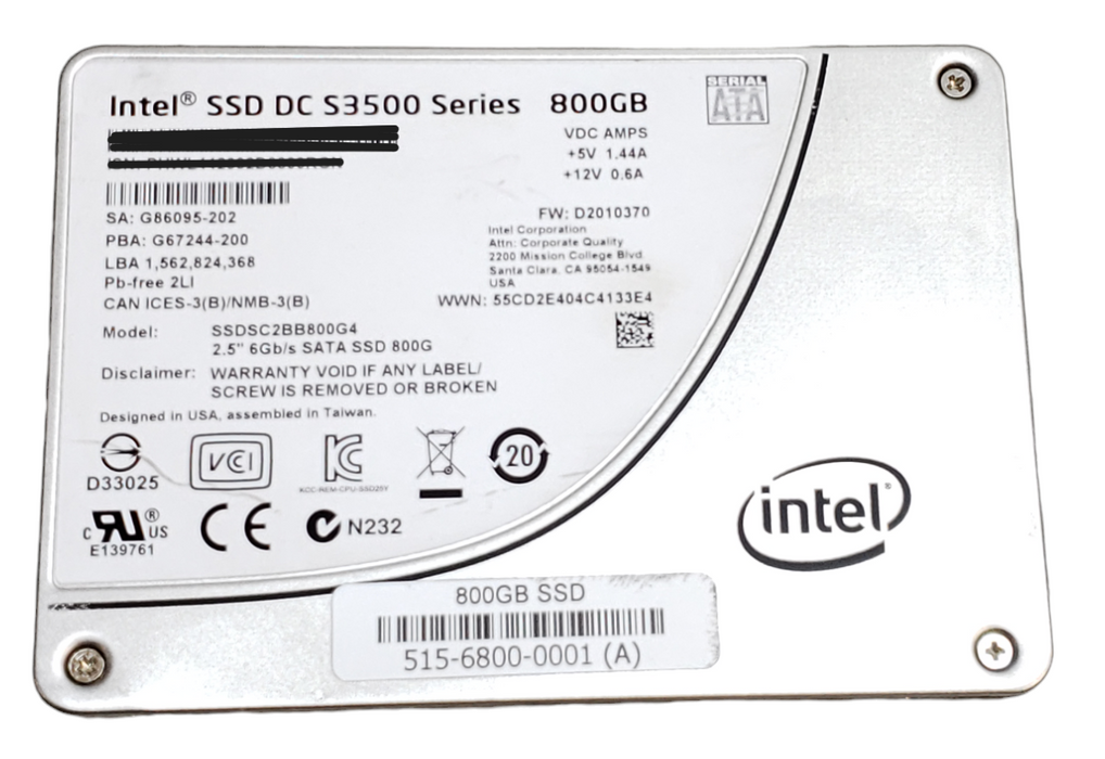 800GB SATA 2.5" 7mm Intel Laptop SSD - Assorted Models Q+