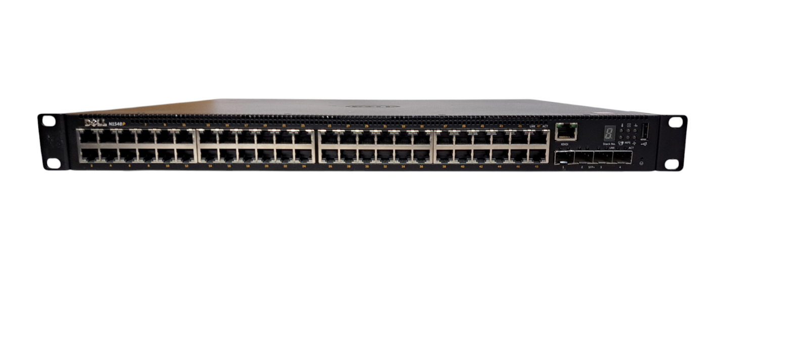 Dell N1548P, 48-Port Gigabit PoE+ 4x 10G SFP+ Managed Switch