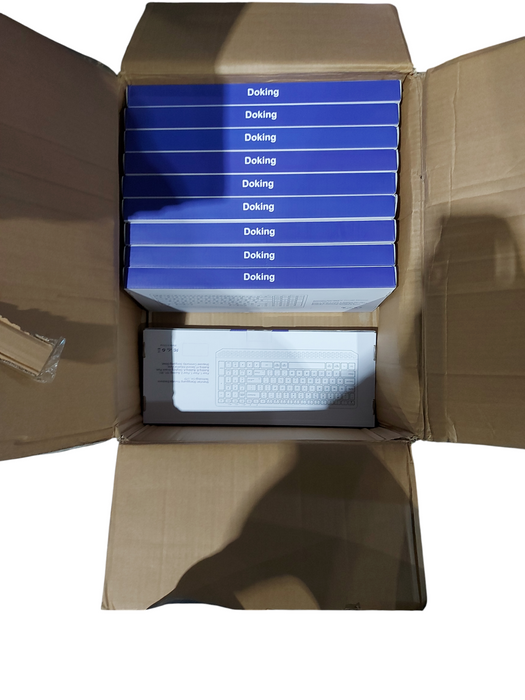 Lot 10x Doking 7 Color Backlit Wireless Bluetooth Keyboard 7608