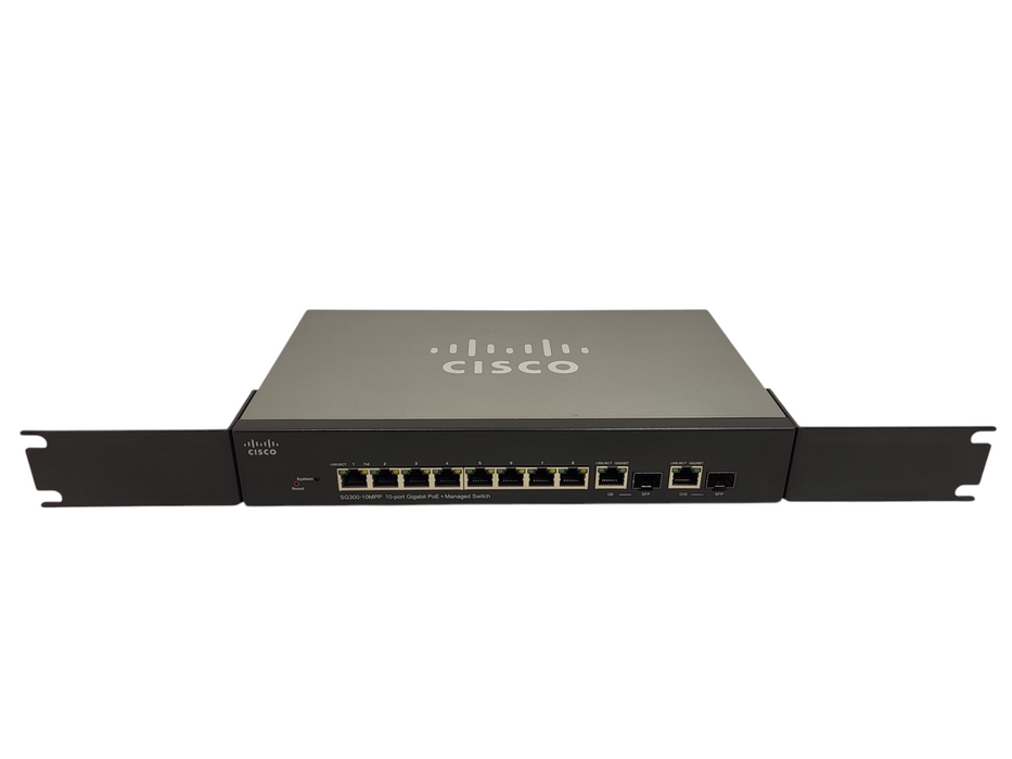 Cisco SG300-10MPP-K9 10-Port Gigabit PoE+ Managed Switch No AC $