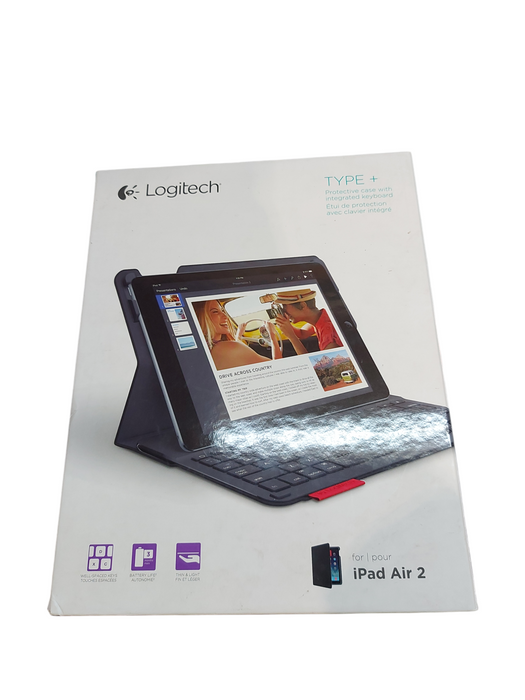 Logitech 920-006912 Type+ Case with Integrated Keyboard for iPad Air 2