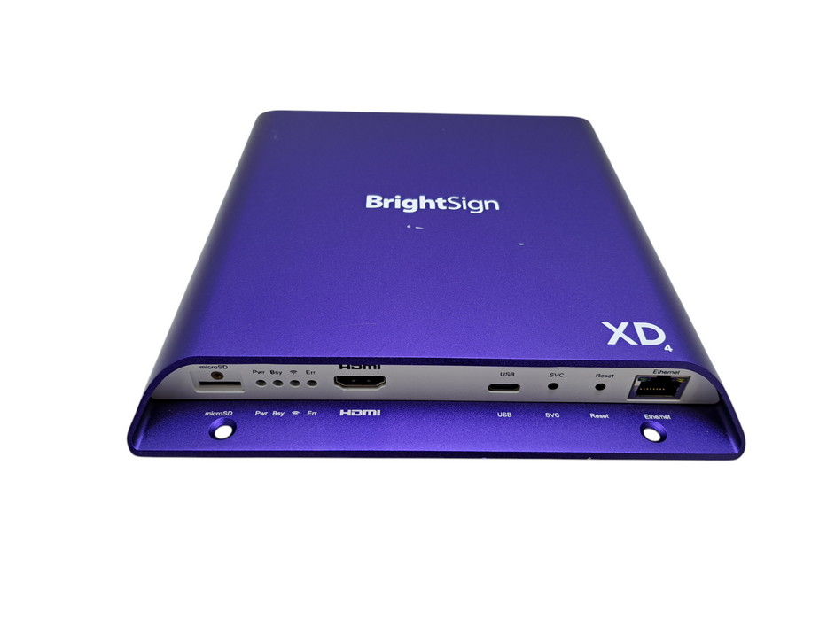 BrightSign XD1034 Expanded I/O Player, H.265, True 4K, Dual Video XD4 Q)