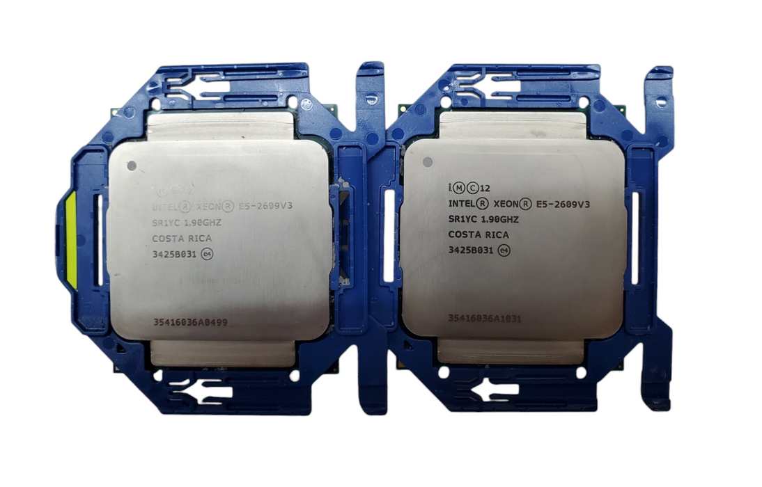 Lot 2x Intel Xeon E5-2609 v3 @ 1.90GHz SR1YC 6-Core Server CPU