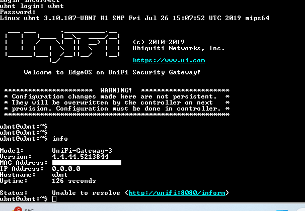 Ubiquiti Networks UniFi Security Gateway 1000Mbps Gigabit (USG) $