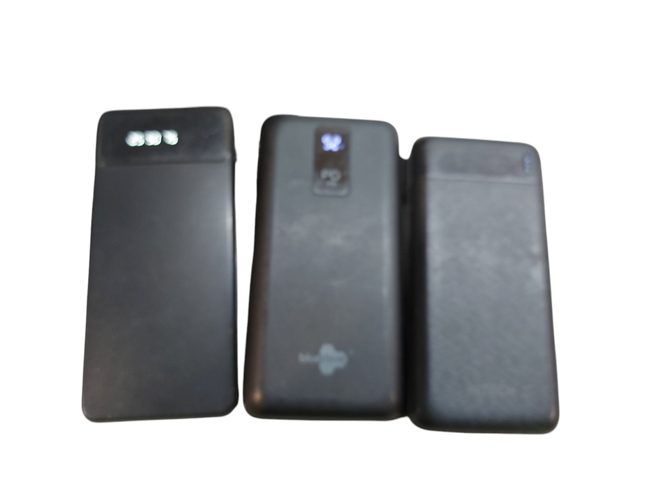 Lot 3x Assorted Power Banks- Read Description