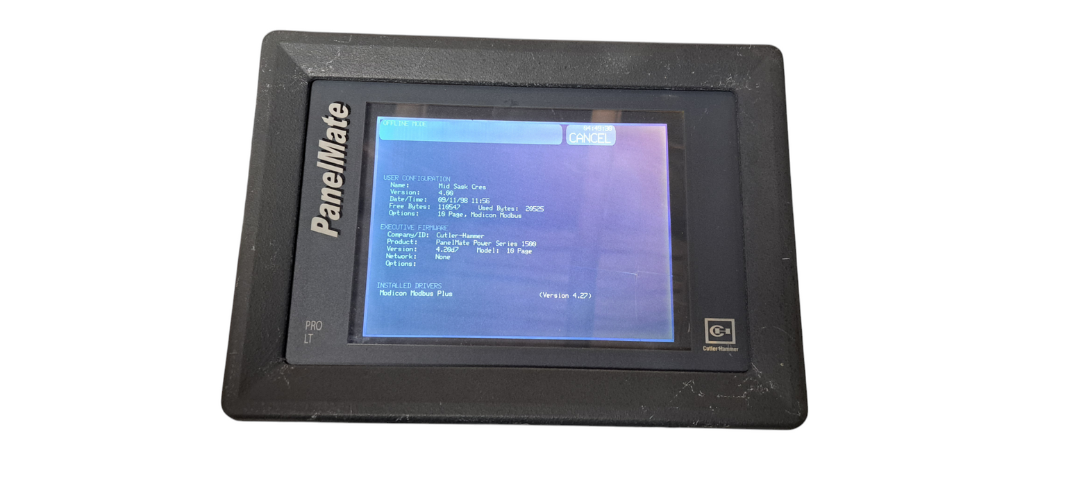 Cutler Hammer 92-01797-03 1550THX PM 1500 Power Operator Interface| READ