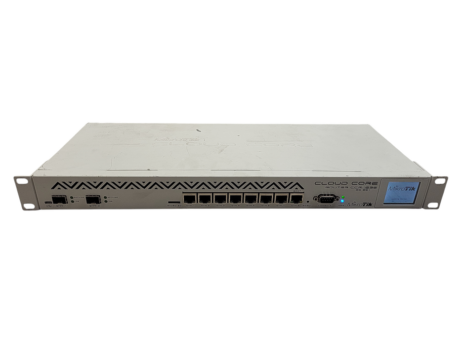 MikroTik CCR-1036-8G-2S+ 8-Port Router X2 10G Sfp Ports X8 1G Ehernet READ $