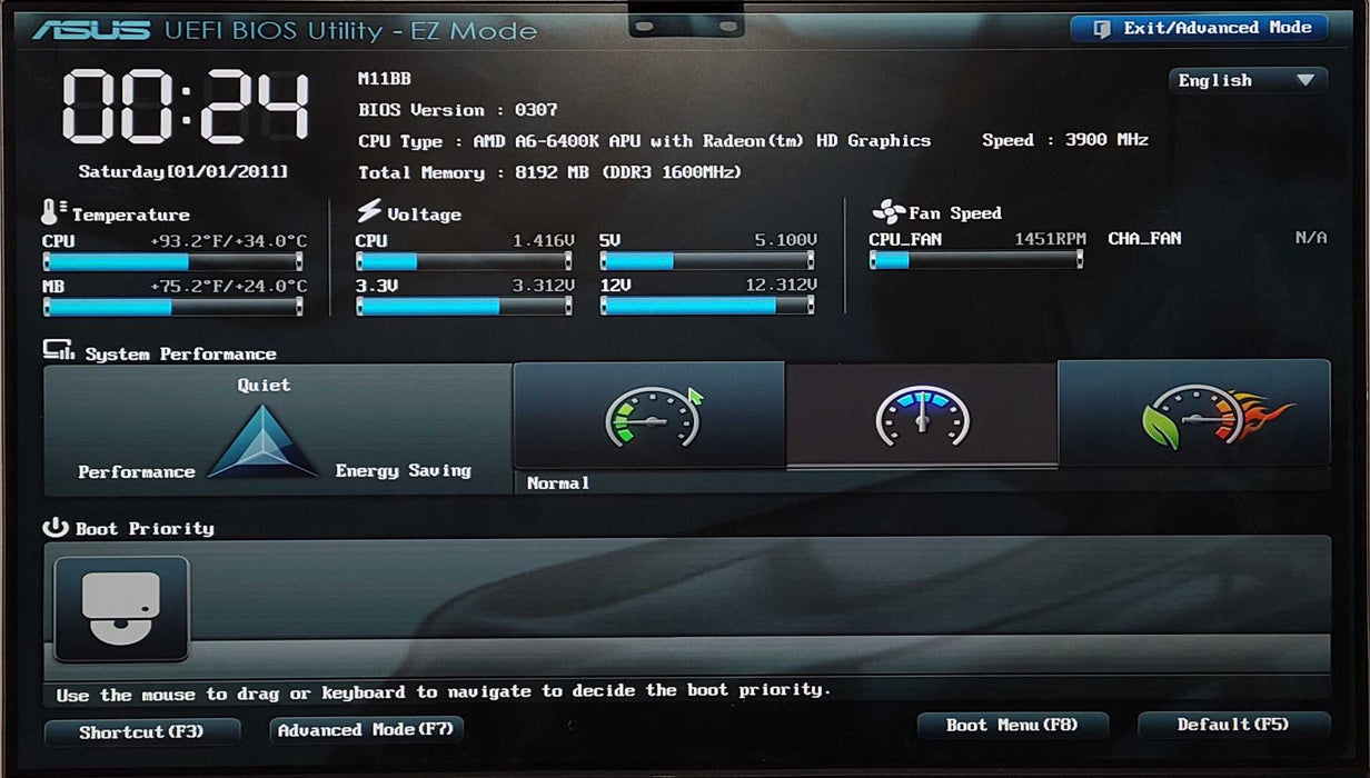 Asus Essentio M11BB 12M PC, AMD A6-6400K 3.90GHz, 8GB DDR3 RAM, Quadro K620