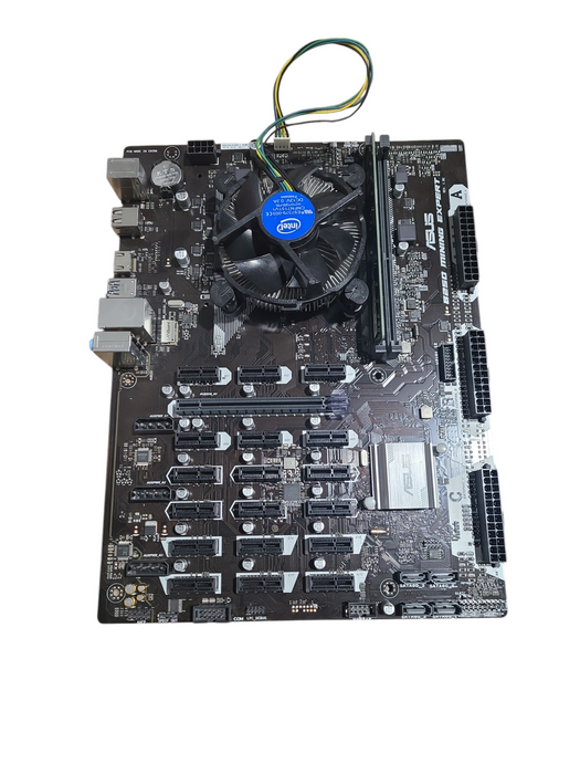 ASUS B250 Mining Expert Motherboard W/ 8GB DDR4 & Celeron G3930 @ 2.90GHz