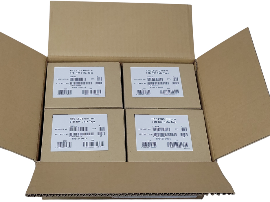Lot of 20x New HPE LTO-5 Ultrium 3TB RW Tape Data Cartridge C7975A, SEE Q_