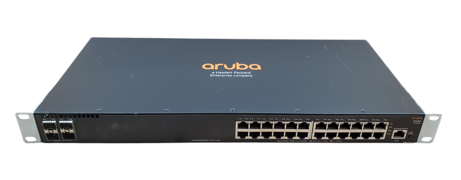 Aruba JL253A 2930F 24-Port Gigabit Switch w/ 4SFP+ Ports Q