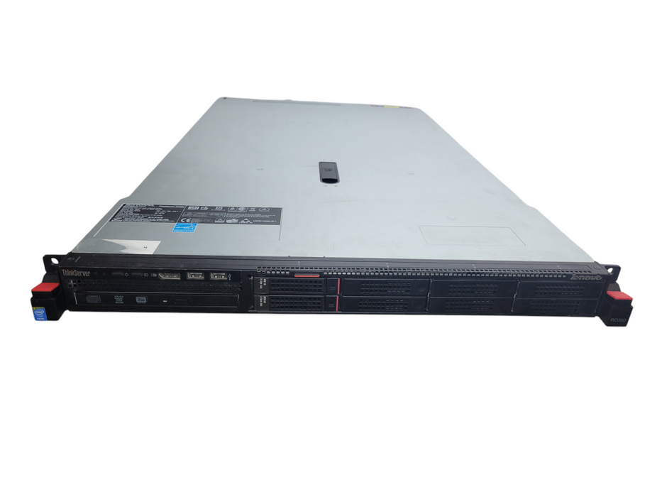 Lenovo RD350 - 2x Xeon E5-2620 v3 32GB DDR4 LSI MR 9240-8i 2x550W PSU %