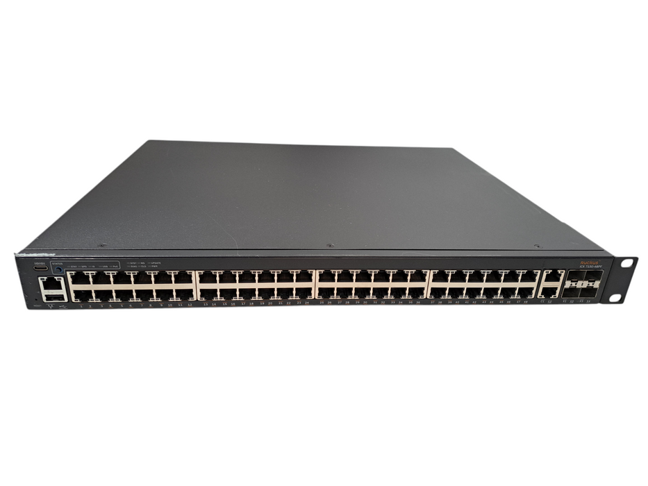 Ruckus ICX7150-48PF-4X10GR | 48x Gigabit PoE+ 740W, 4x 10G SFP+ Switch )