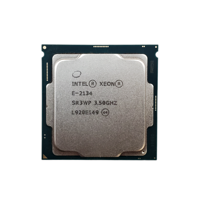Intel Xeon E-2134 @ 3.50GHz SR3WP Quad-Core Server CPU
