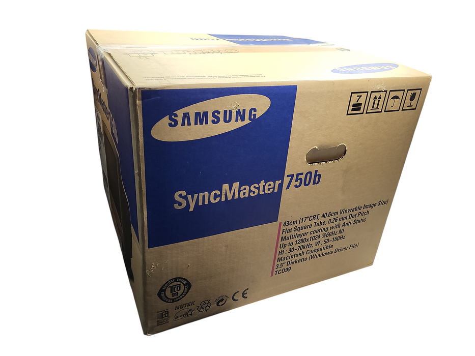 Samsung SyncMaster 750b 17" CRT Monitor Retro Open box $