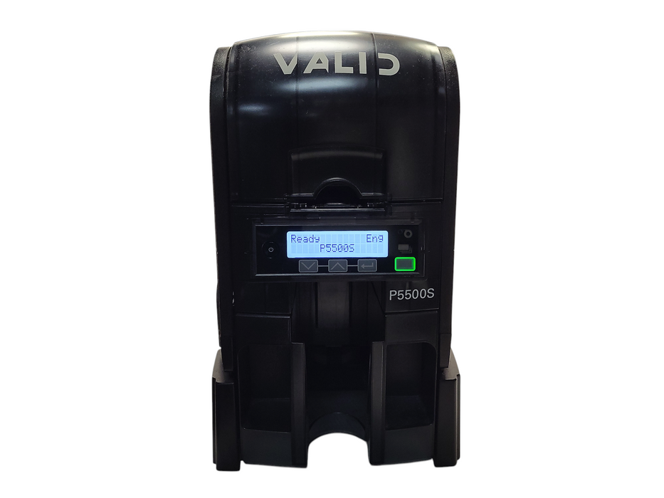 Polaroid Valid P5500S PX30 Thermal ID Card Printer USB Network No AC/Ribbon $