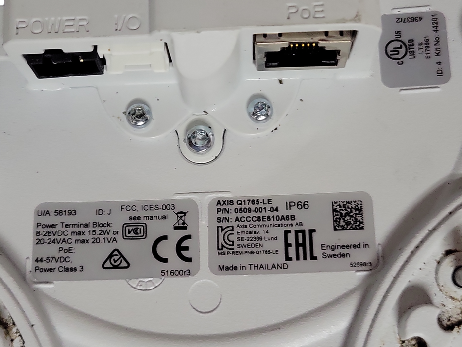 AXIS Q1765-LE 1080P NETWORK CAMERA with 18x optical zoom and auto-focus _