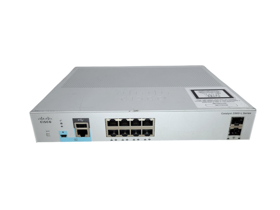 Cisco WS-C2960L-8TS-LL | 8-Port GigE 10/100/1000 Managed Switch %