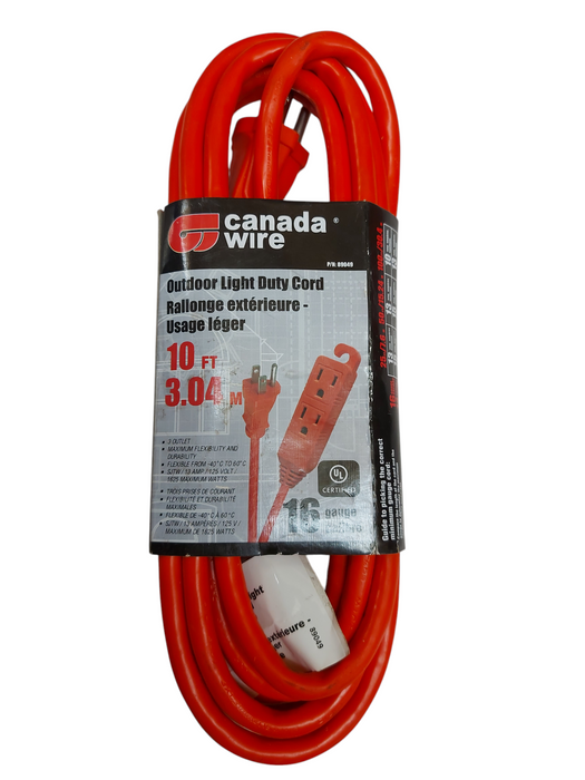 Lot 7x Canada Wire Extension Cords – Indoor/Outdoor – Read Description
