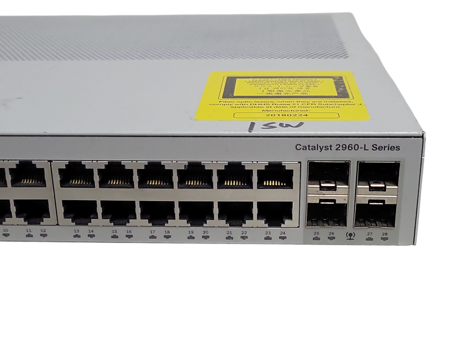 CISCO WS-C2960L-24TS-LL 24 Port Gigabit Network Switch  _