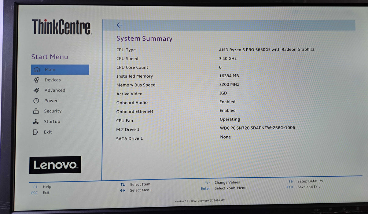 Lenovo ThinkCentre M75q Gen 2 | Ryzen 5 PRO 5650GE, 16GB RAM, 256GB NVMe *READ )